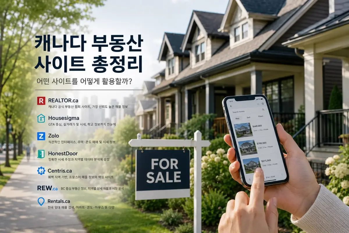 캐나다 부동산 사이트 총정리